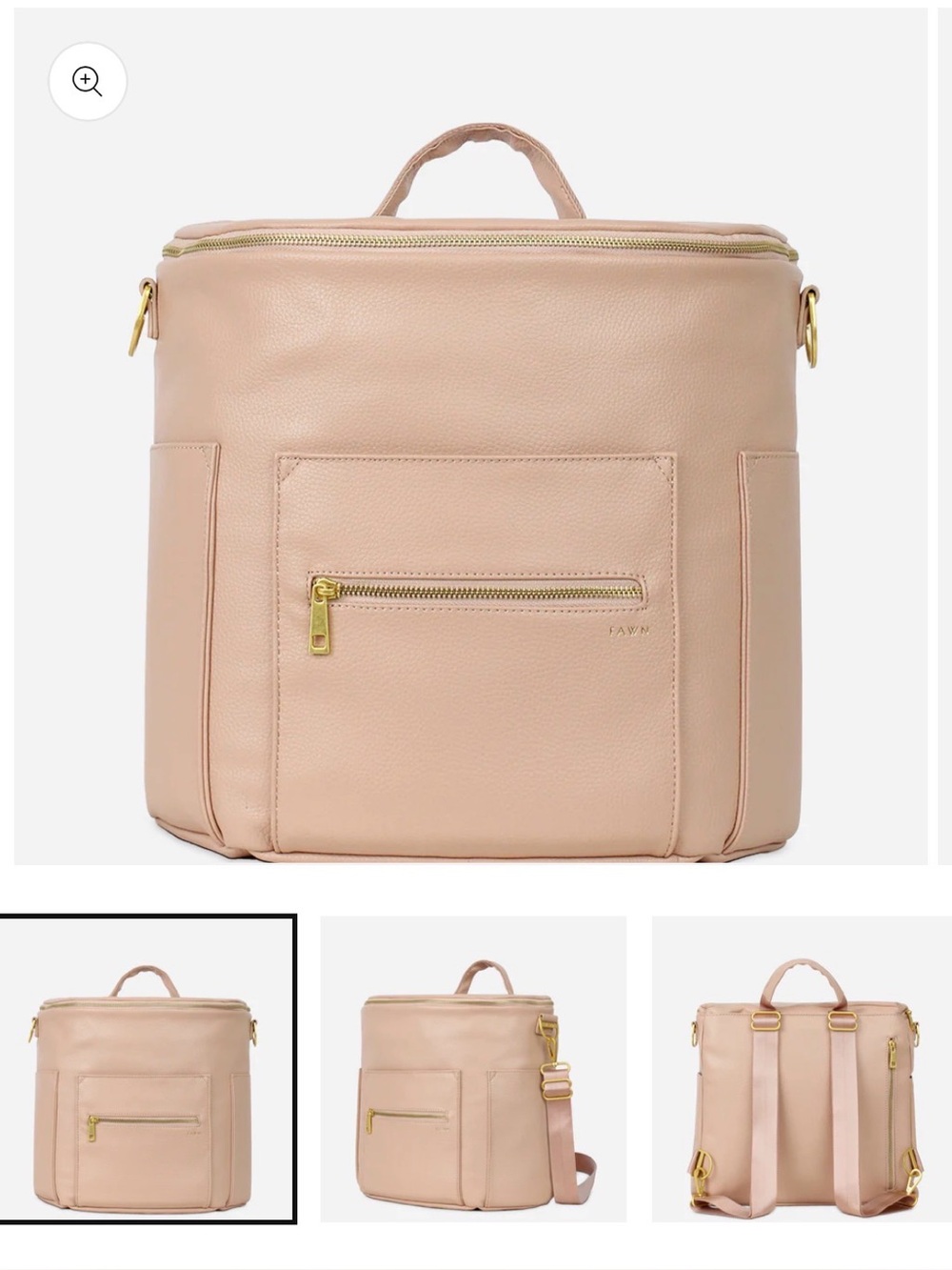 Fawn Design Original Diaper Bag in Warm Blush